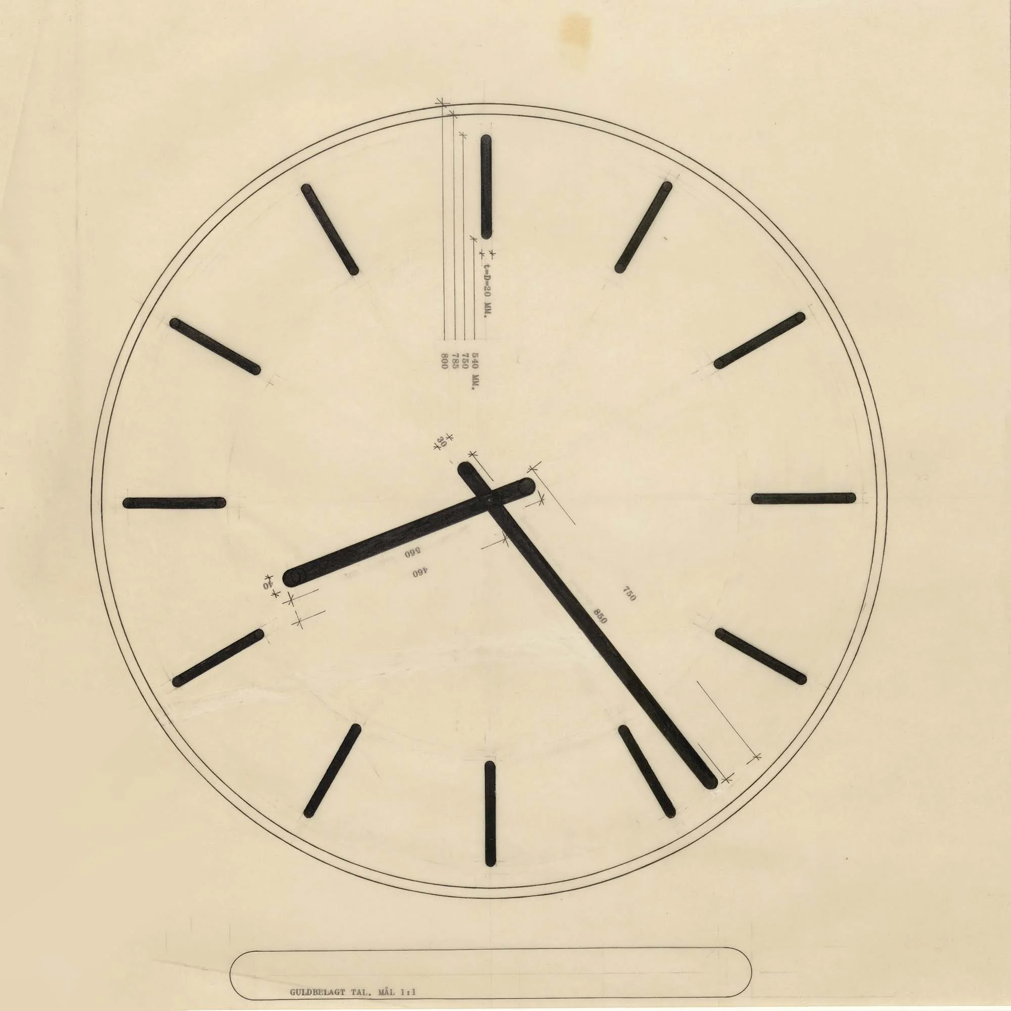 インテリア時計 ARNE JACOBSEN / THE CITY HALL CLOCK Arne Jacobsen | City Hall Wall Clock | Rosendahl